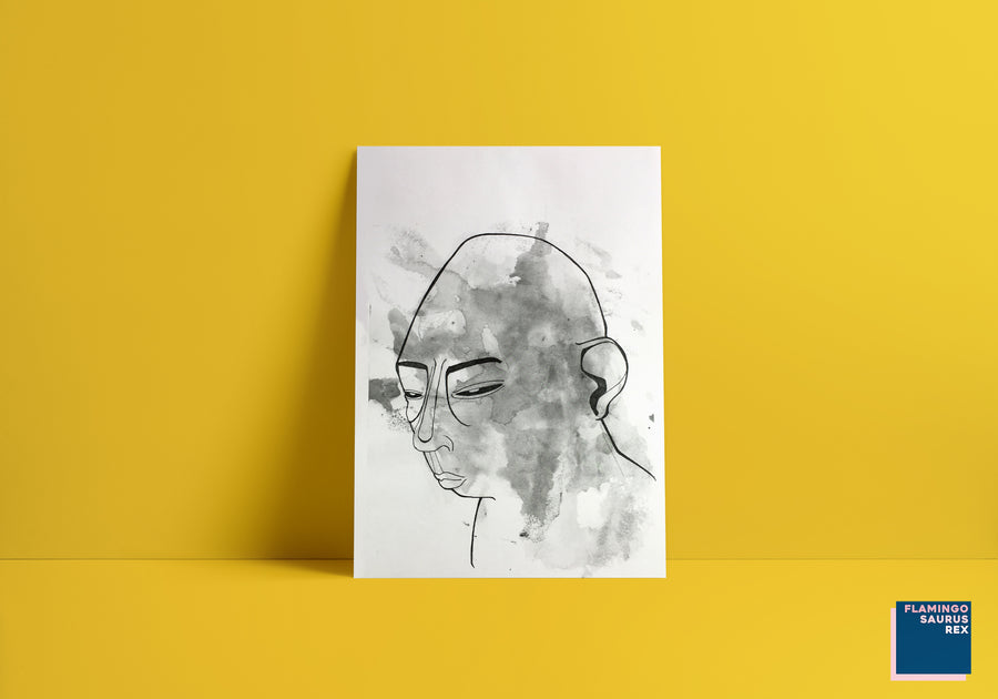 'Baldy/Blot' Digital Print